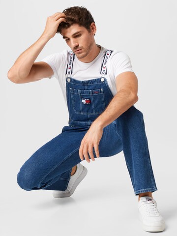 Tommy Jeans Szabványos Kantáros farmer - kék