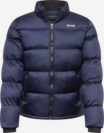 Schott NYC Tussenjas 'Idaho' in Blauw: voorkant