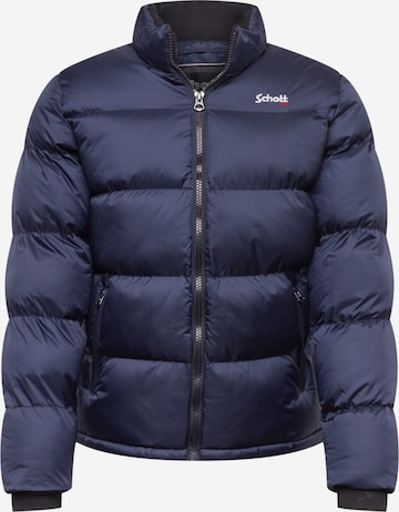 Schott NYC Between-Season Jacket 'Idaho' in Blue: front