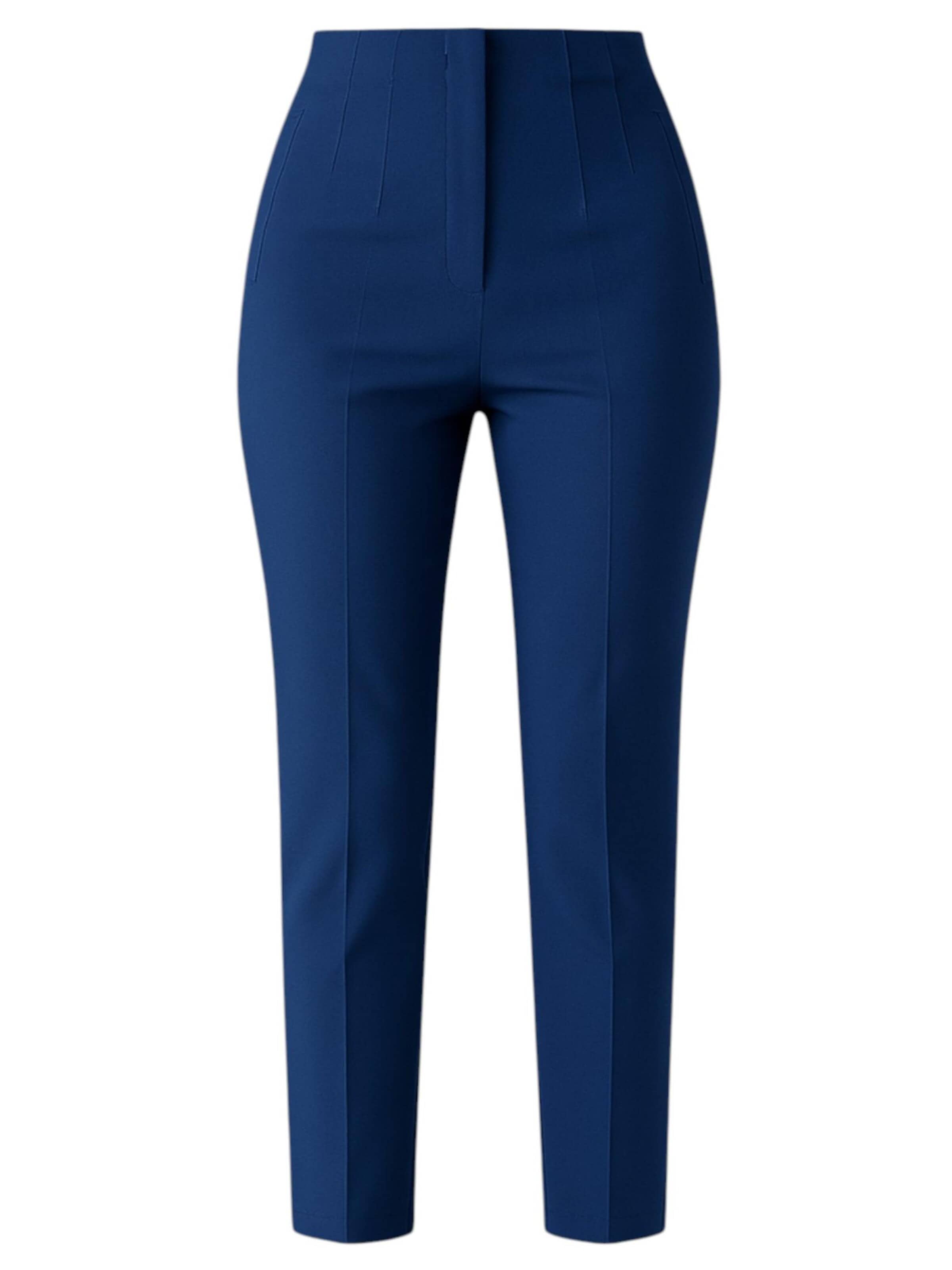 Slimfit Pantaloni con piega frontale 'Alessia' di fashionshowcase in blu: frontale