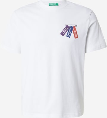 UNITED COLORS OF BENETTON Bluser & t-shirts i hvid: forside