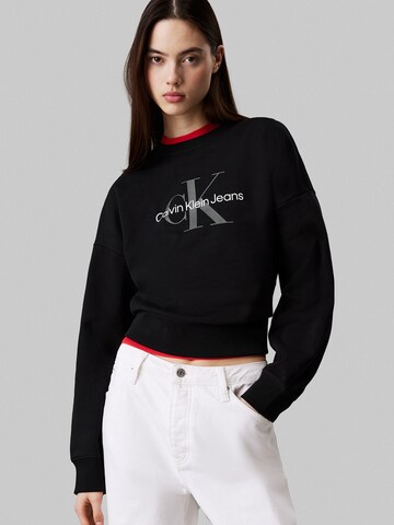 Felpa di Calvin Klein Jeans in nero: frontale