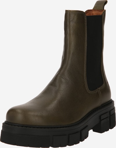 Apple of Eden Chelsea Boots 'CONNY' en vert foncé / noir, Vue avec produit