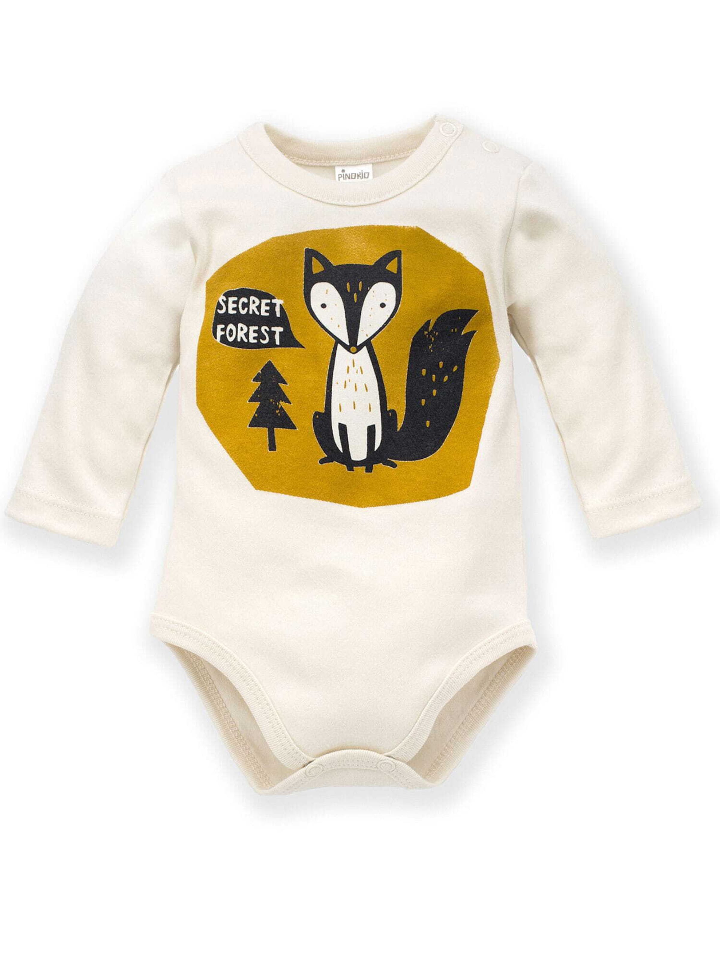 Pinokio Rompertje/body in Beige: voorkant