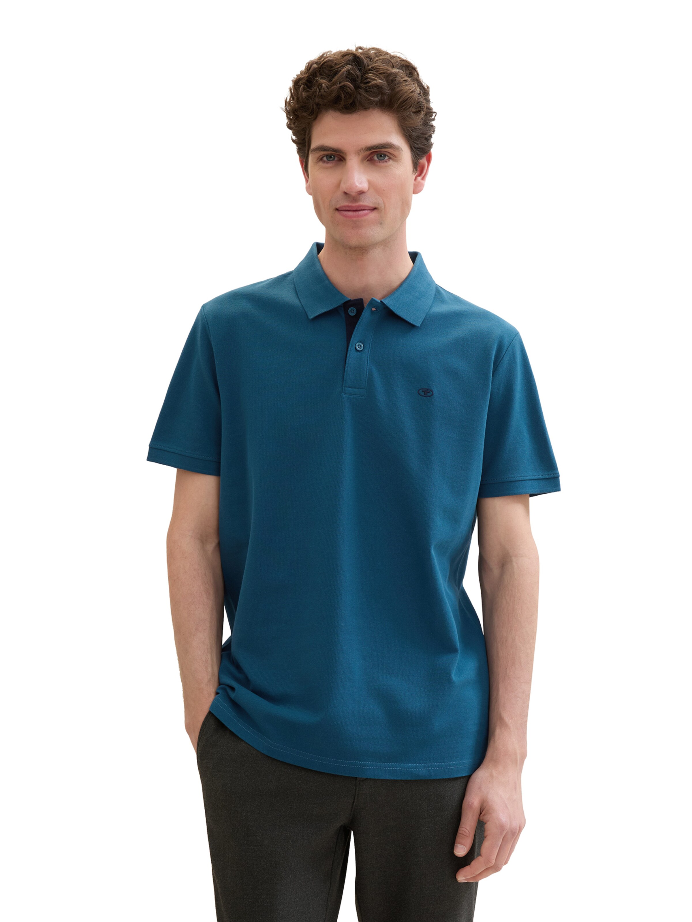TOM TAILOR Poloshirt in Blau: Vorderseite