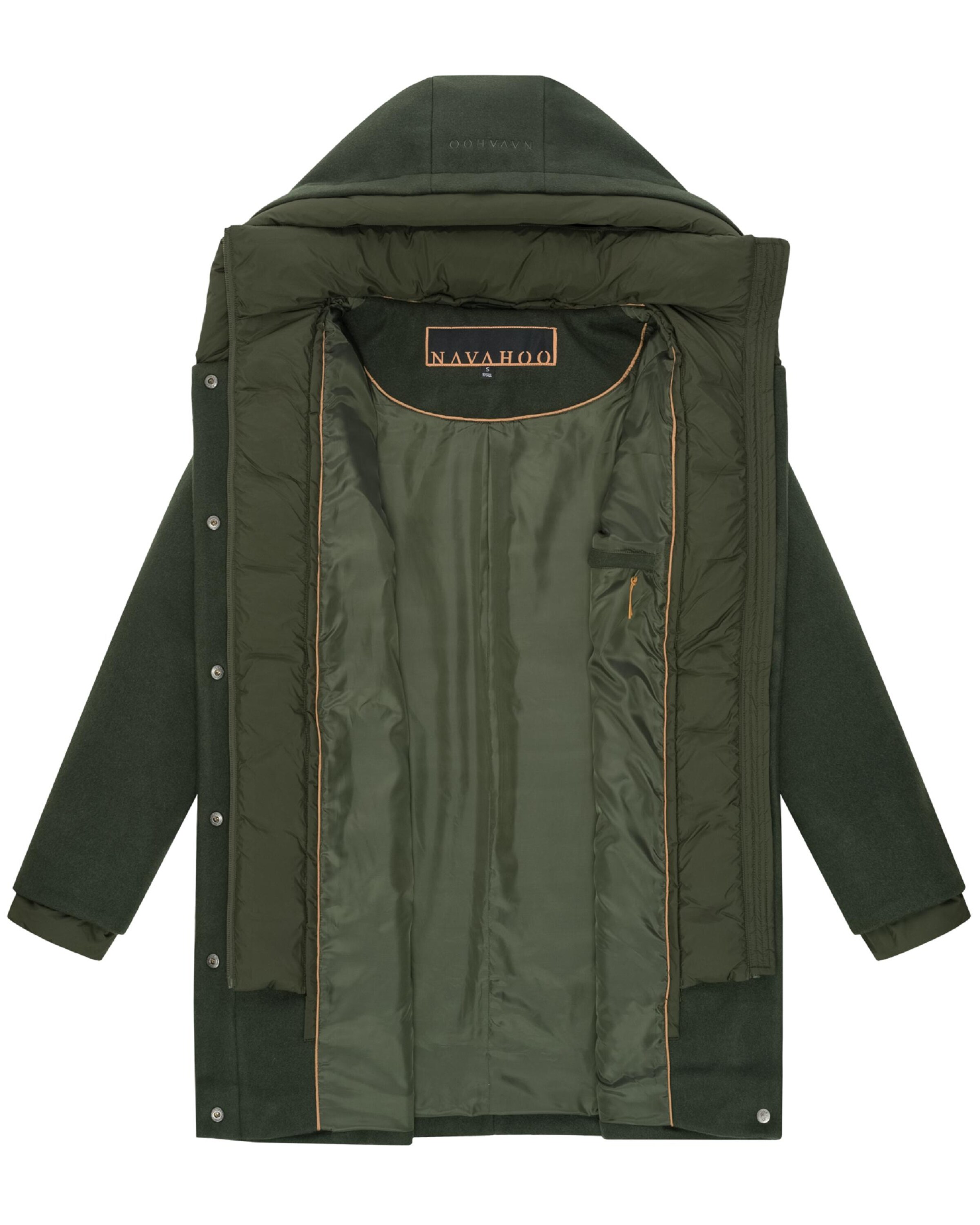 NAVAHOO Зимнее пальто 'Flauschwunder 14' в Зеленый