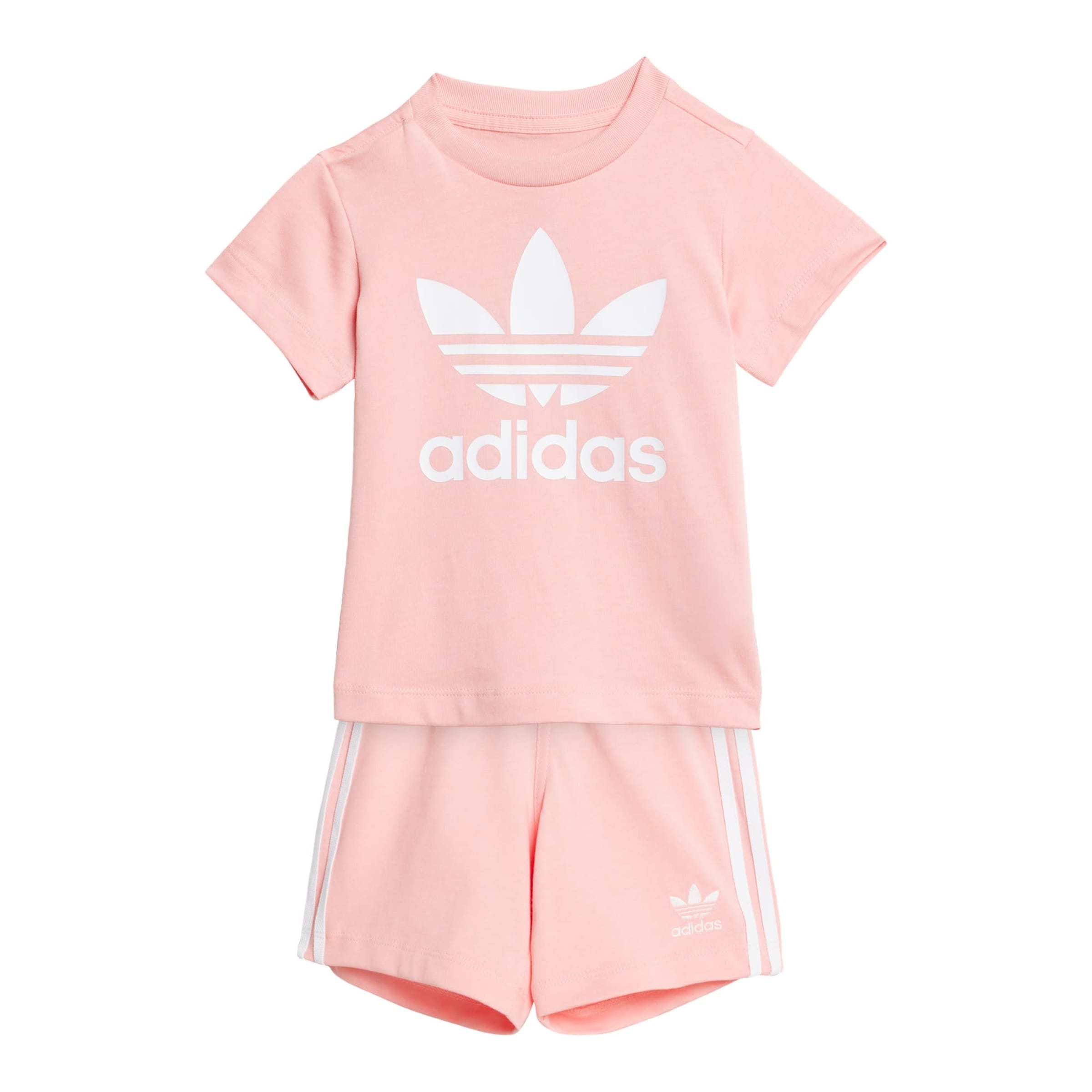 ADIDAS ORIGINALS Σετ 'Shorts Tee Set' σε ροζ: μπροστά