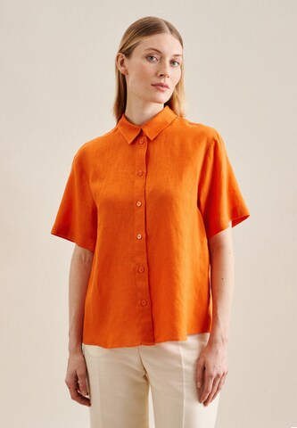 SEIDENSTICKER Blouse ' Schwarze Rose ' in Orange: front