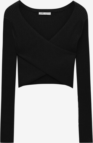 Pull&Bear Sweater in Black: front