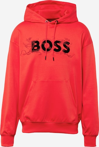 BOSS Black - Sweatshirt 'Sullivan' em vermelho: frente