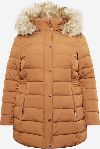 Veste d’hiver 'Luna' ONLY Carmakoma en marron : devant