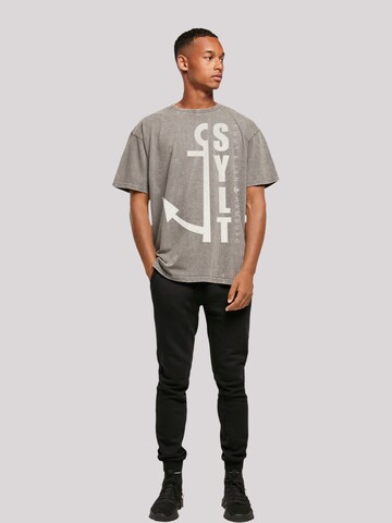 F4NT4STIC T-Shirt 'Sylt Anker Knut & Jan Hamburg' in Grau