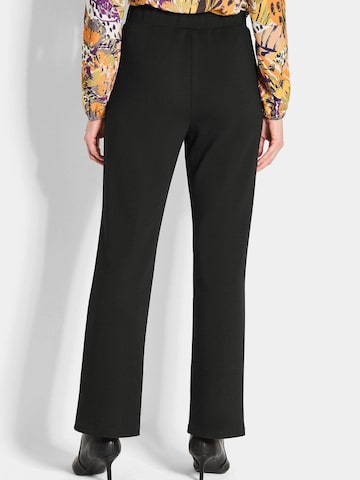 Goldner Regular Trousers in Black: front