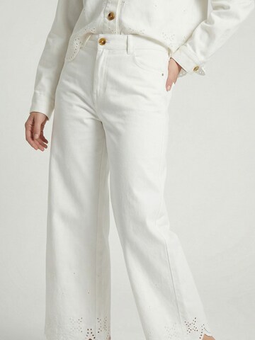 Guido Maria Kretschmer Women Loosefit Broek 'Marietta' in Wit