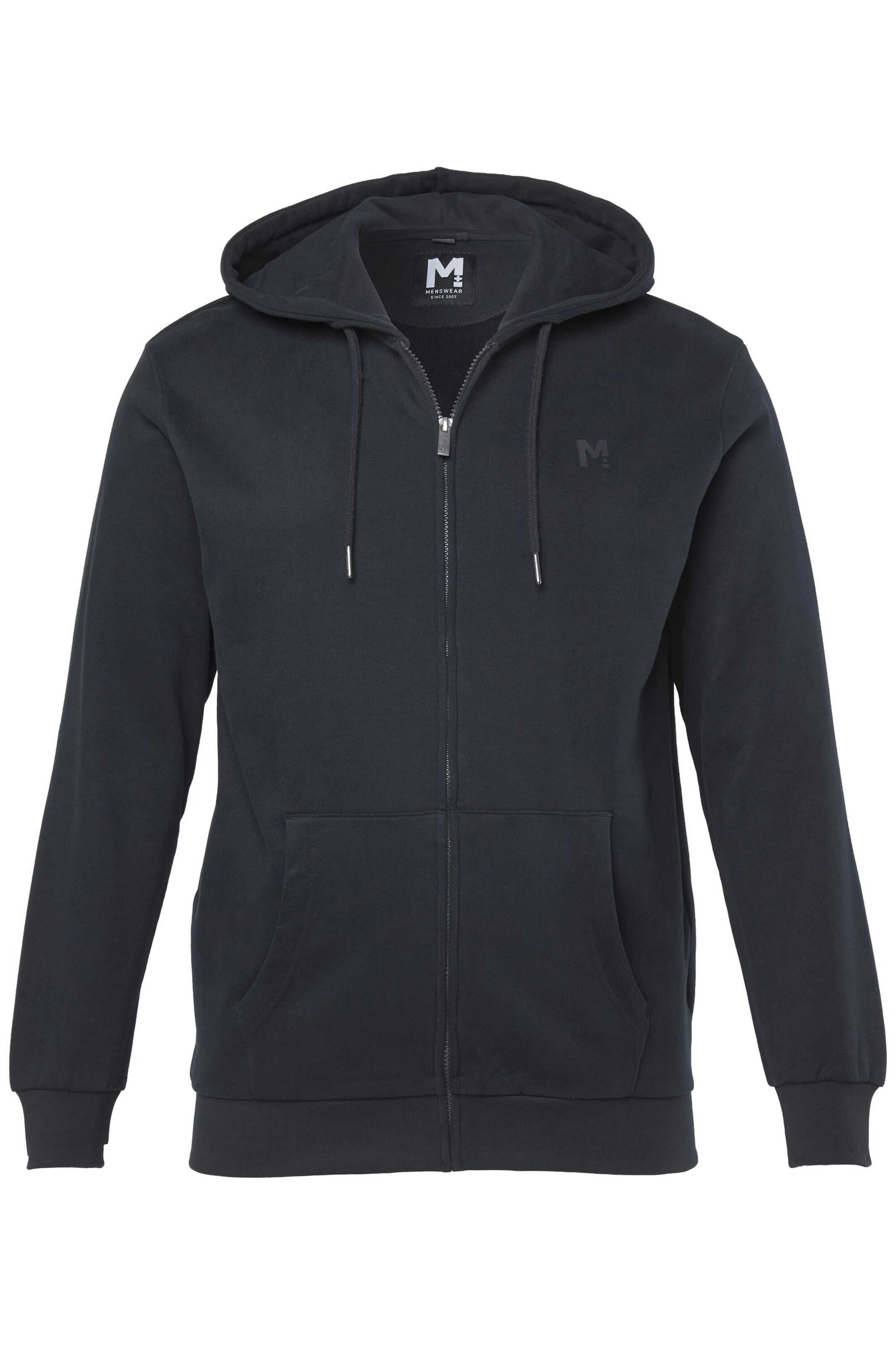 Men Plus Sweatshirt in Zwart