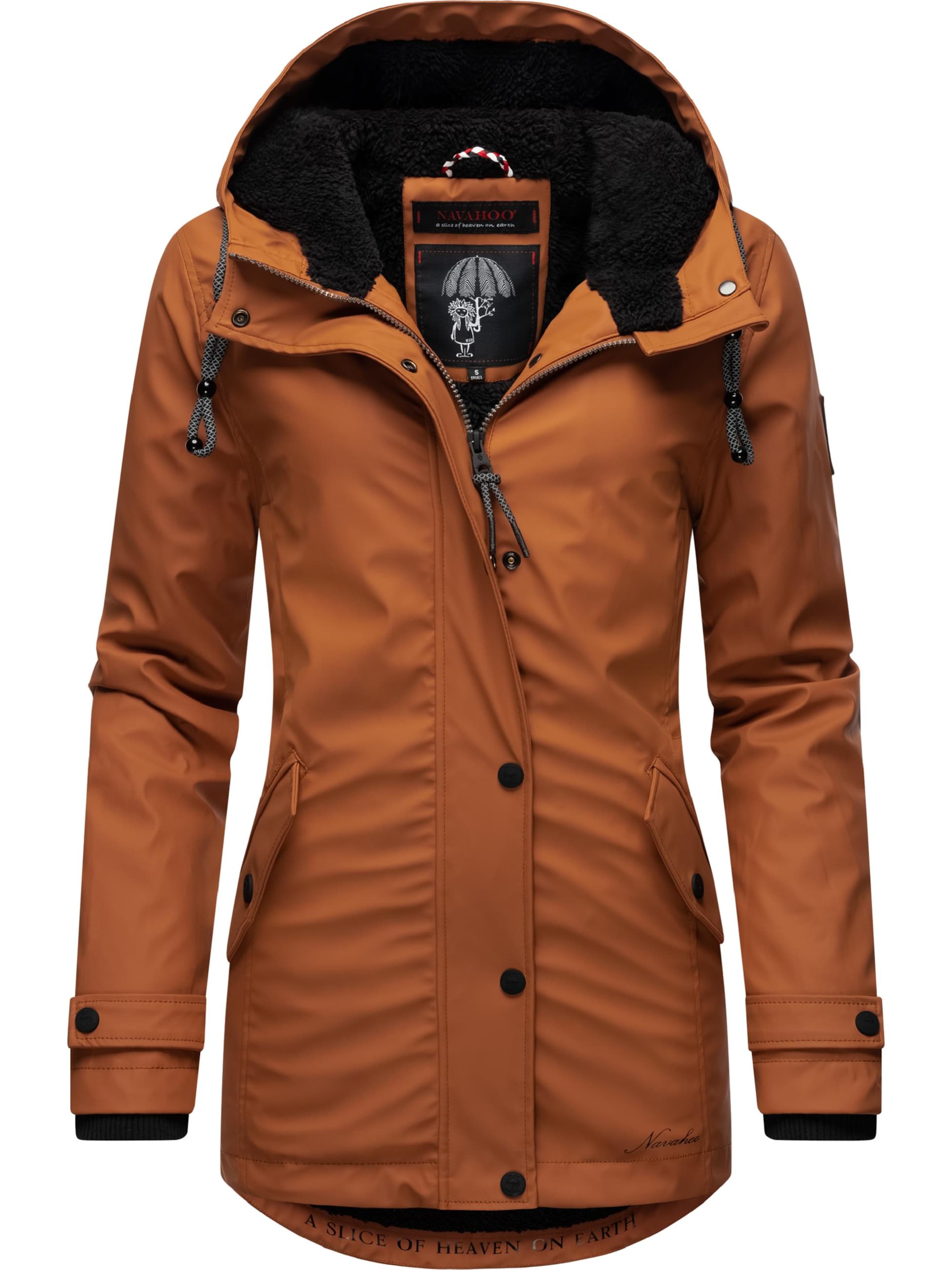 NAVAHOO Winter jacket 'Lindraa' in Brown: front