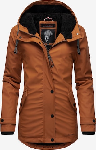 NAVAHOO Winter Jacket 'Lindraa' in Brown: front