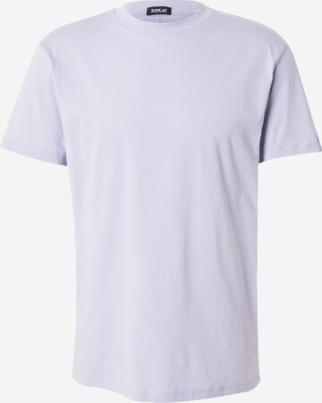 REPLAY T-shirt i lila: framsida