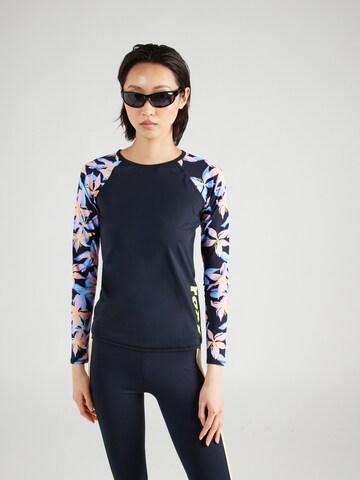 ROXY Functioneel shirt 'ROXY ACTIVE LS LYCRA PRINTED 2' in Zwart: voorkant