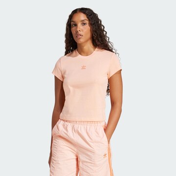 T-shirt 'Essentials' ADIDAS ORIGINALS en rose : devant