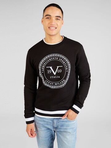 Sweat-shirt 'BEN' 19V69 ITALIA en noir : devant