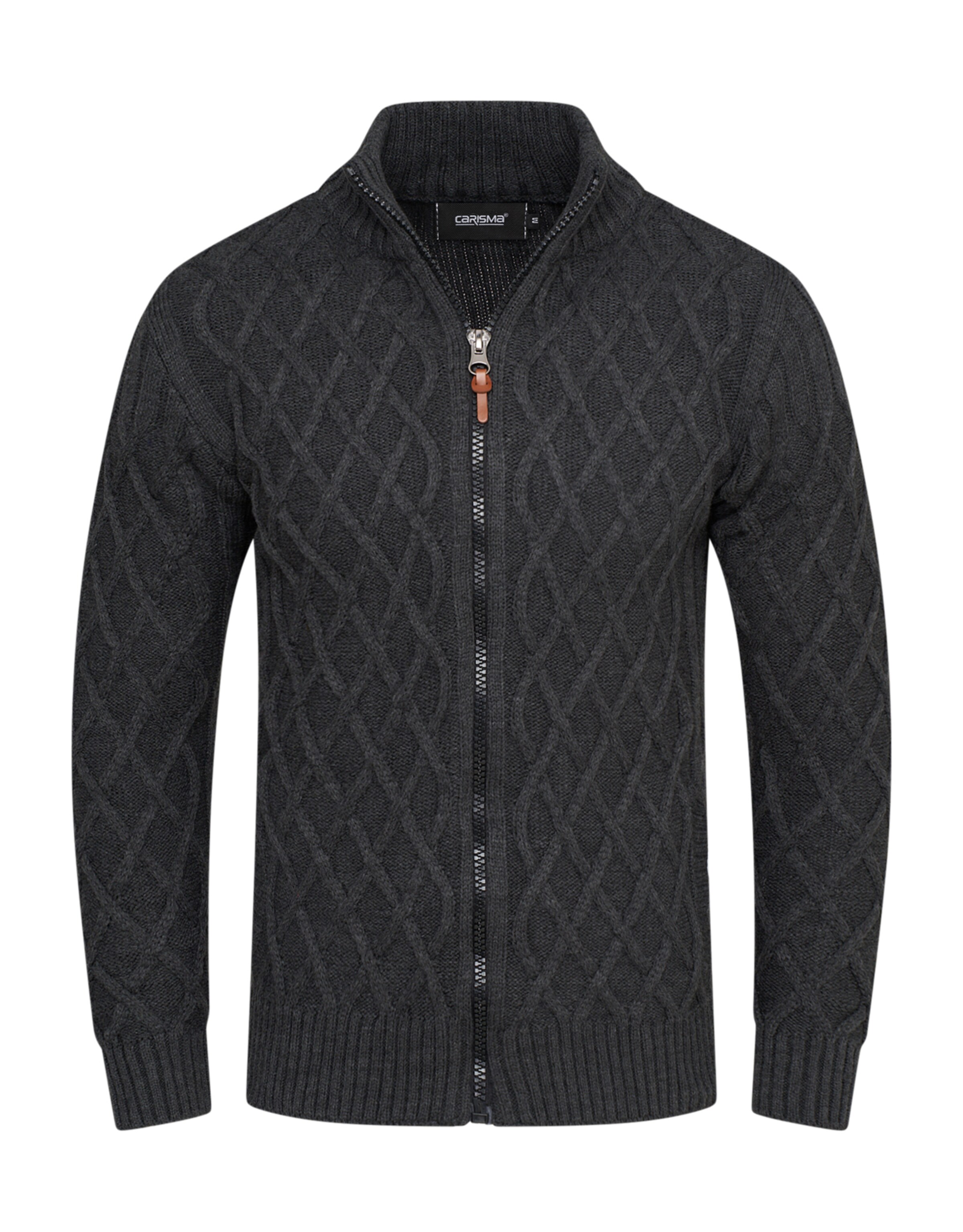 CARISMA Strickjacke 'MKELIJA' in Grau: Vorderseite