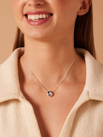 Lucardi Ketting 'Modernes Basic' in Zilver: voorkant