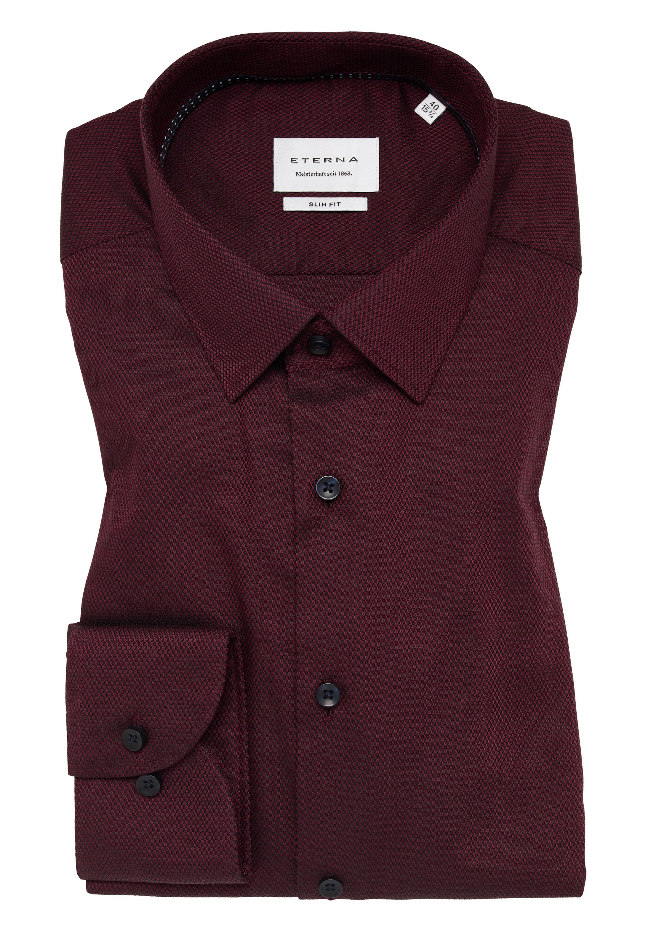 ETERNA Slim fit Zakelijk overhemd in Rood