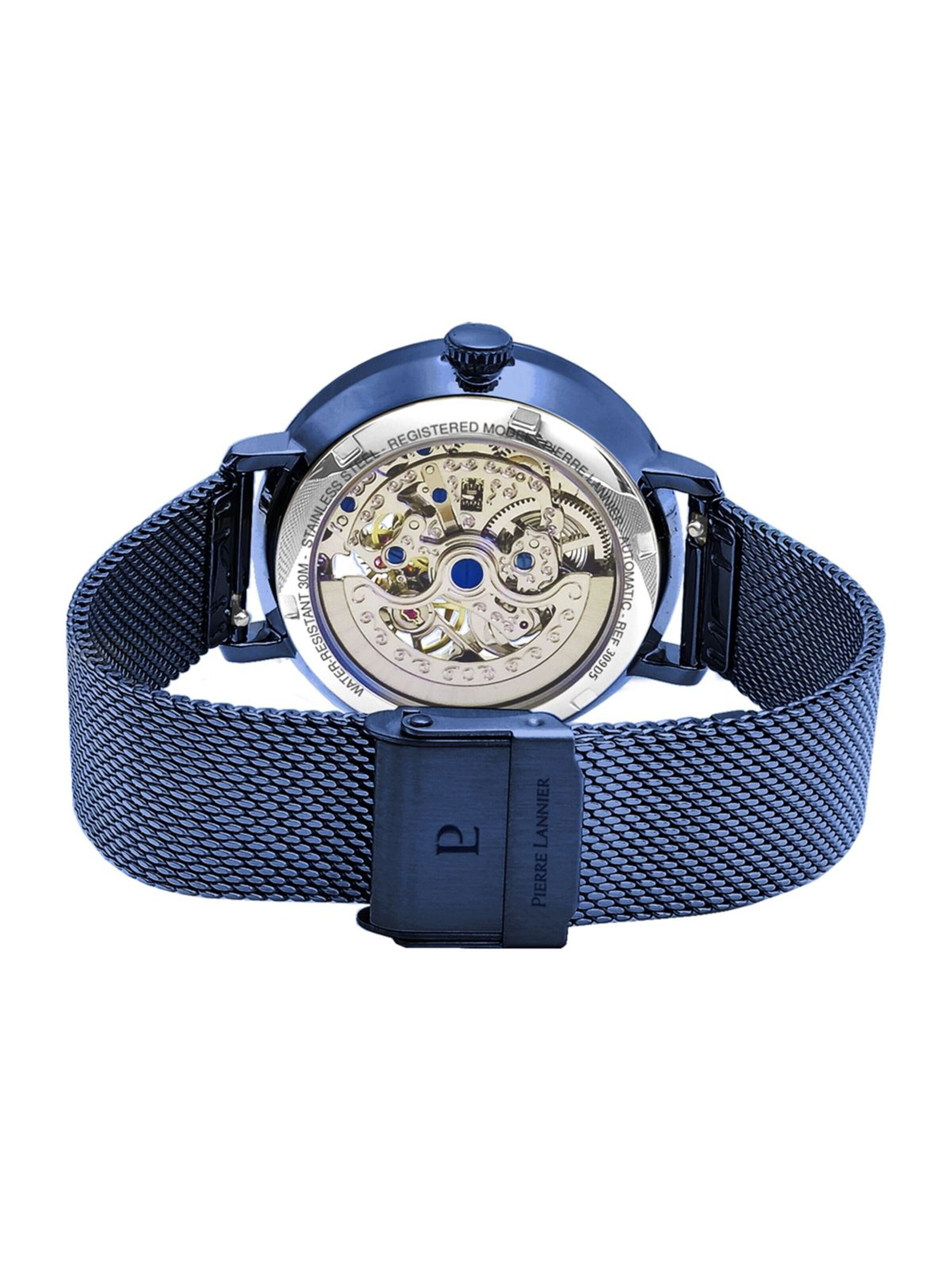 Montre à affichage analogique 'Pierre Lannier - Automatic watch Automatic - Automatic watch movement - Watch case width: 35 mm' Pierre Lannier en bleu