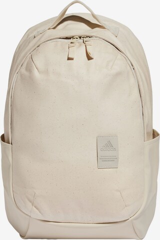 ADIDAS SPORTSWEAR Sports Backpack in Beige: front