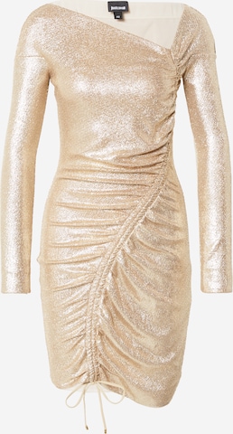 Just Cavalli Sukienka koktajlowa w kolorze złoty: przód