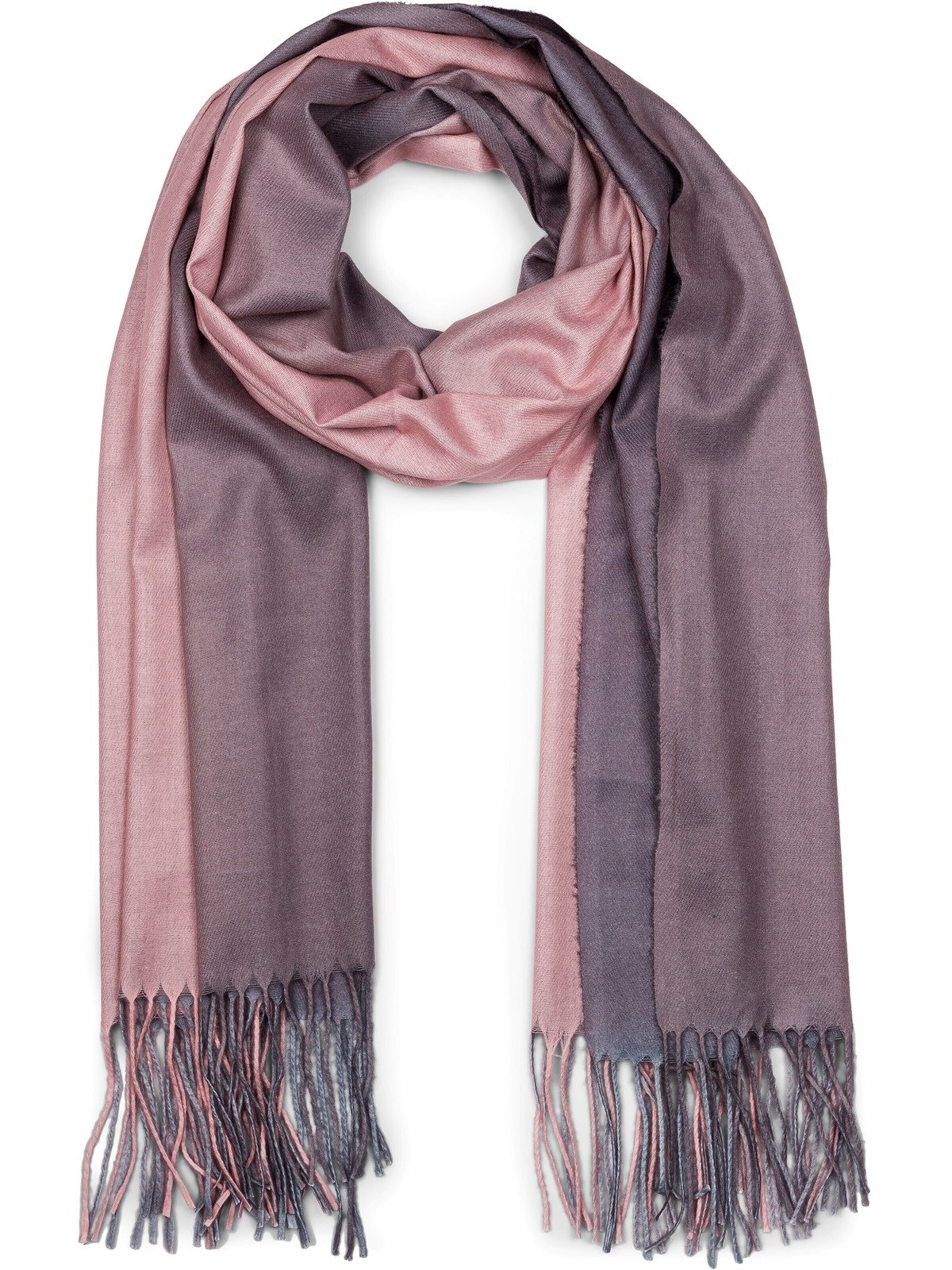 styleBREAKER Schal 'Schal mit 2-Farbigem Farbverlauf'‌‌‌‌‌‌‌‌ in One Size in altrosa, Produktansicht
