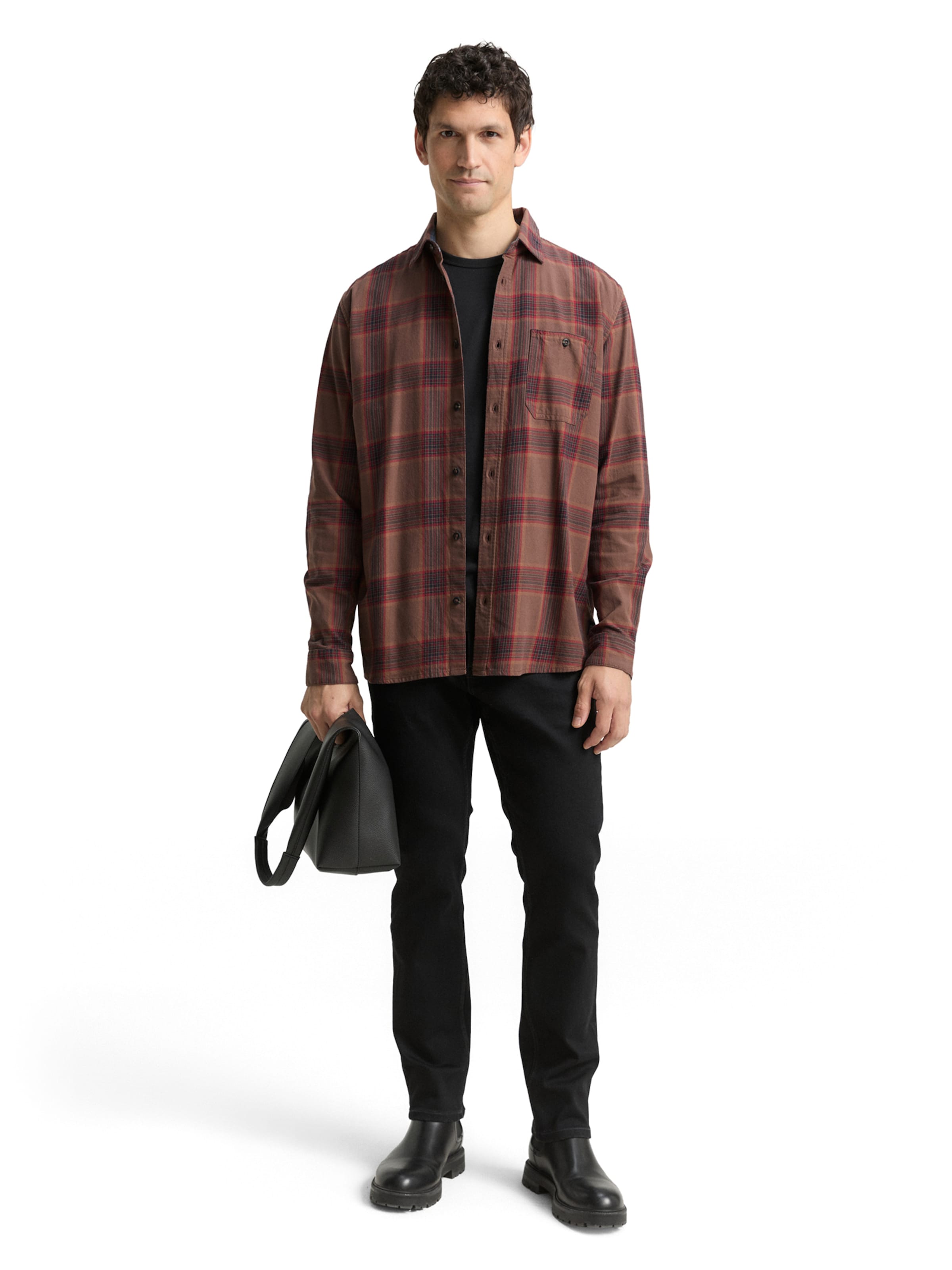 Fit confort Chemise TOM TAILOR en marron