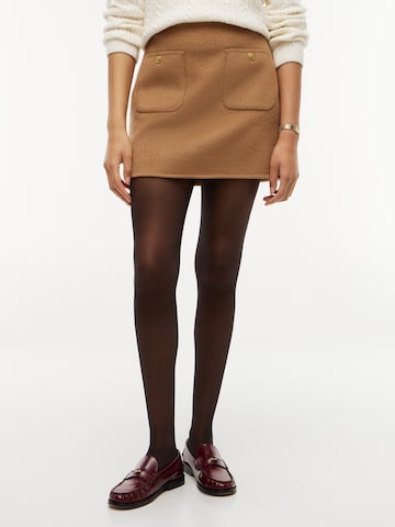 Jupe TOMMY HILFIGER en marron : devant