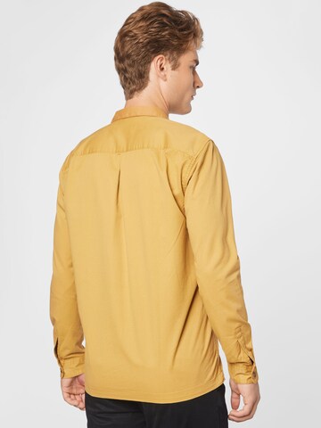 TOM TAILOR DENIM Regular fit Button Up Shirt in Yellow