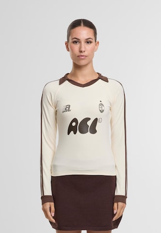 T-shirt Another Cotton Lab en blanc : devant