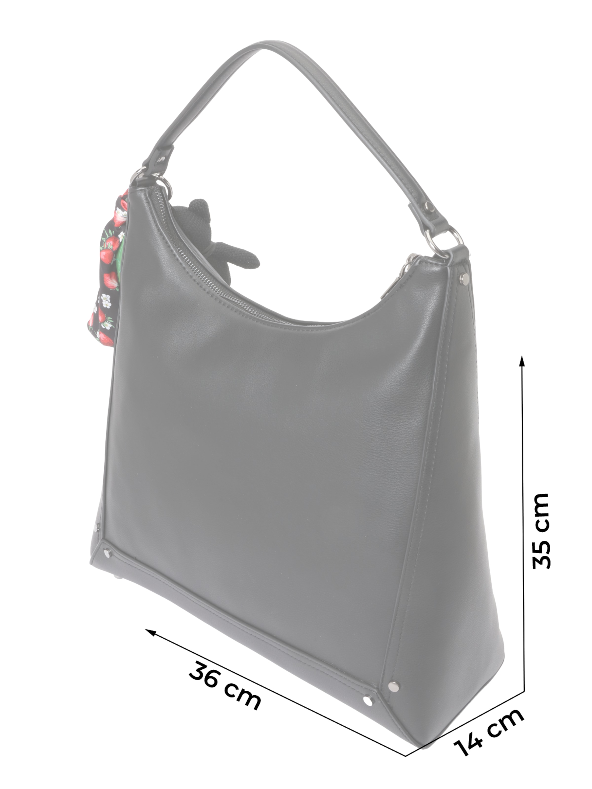 STEVE MADDEN Kabelka - Čierna: predná strana