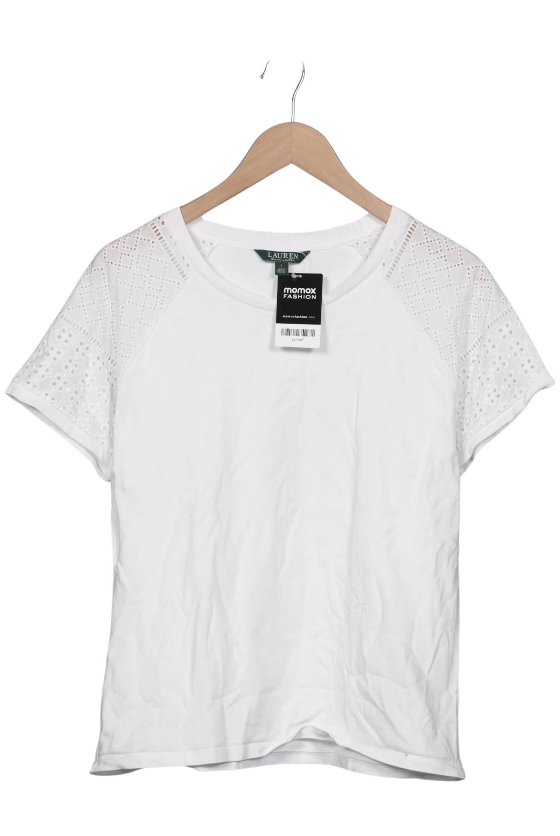 Lauren Ralph Lauren T-Shirt L in Weiß: Vorderseite