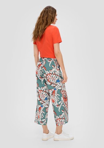 Wide Leg Pantalon s.Oliver en vert