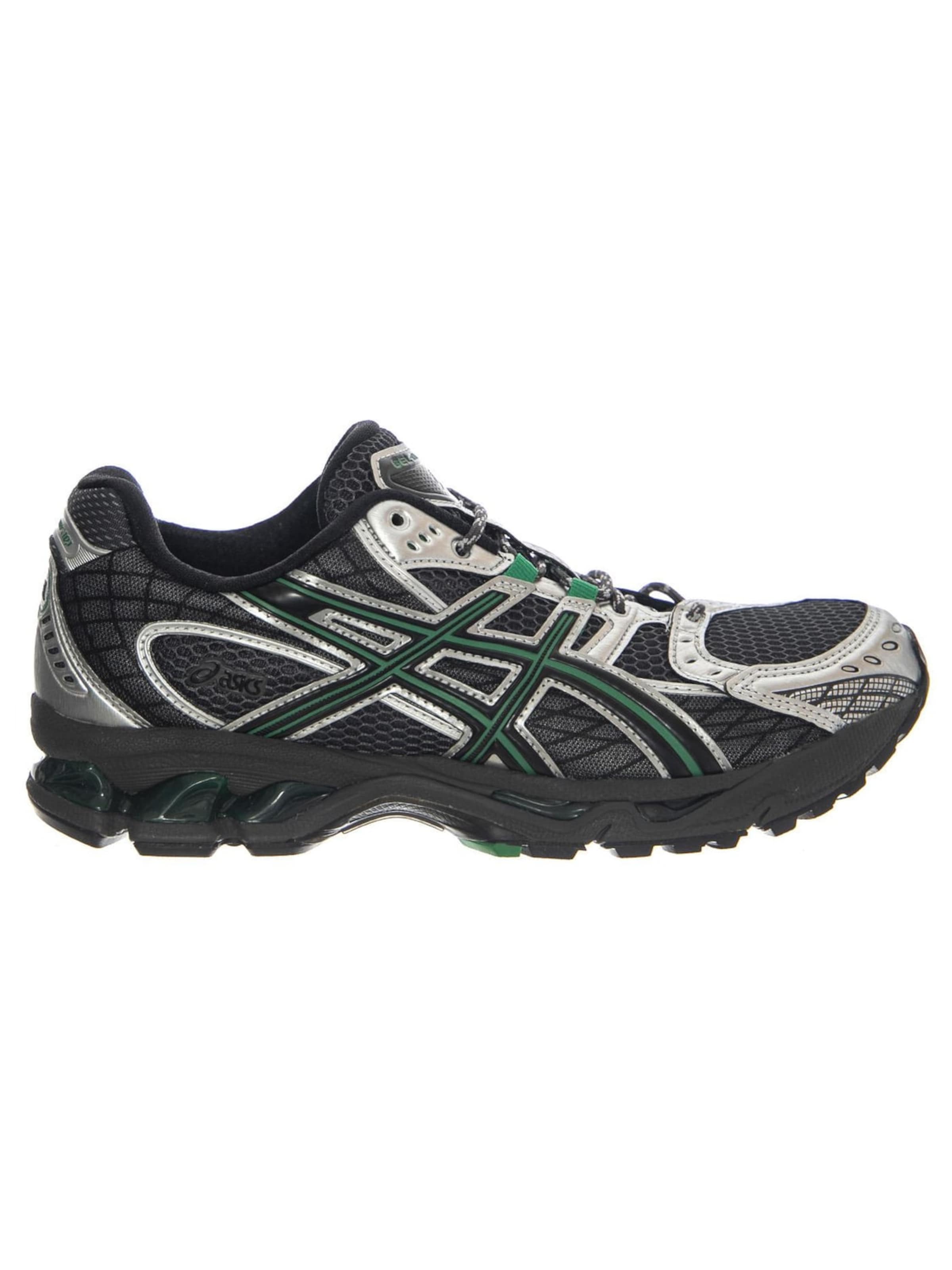 ASICS Sporty snøresko 'GEL-NIMBUS 10.1 Obsidian Grey / Green Basil Shoes' i blandingsfarvet: forside