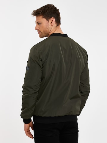 Veste mi-saison Threadbare en vert