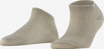 FALKE Socken 'Shiny Rib' in Silber: Vorderseite