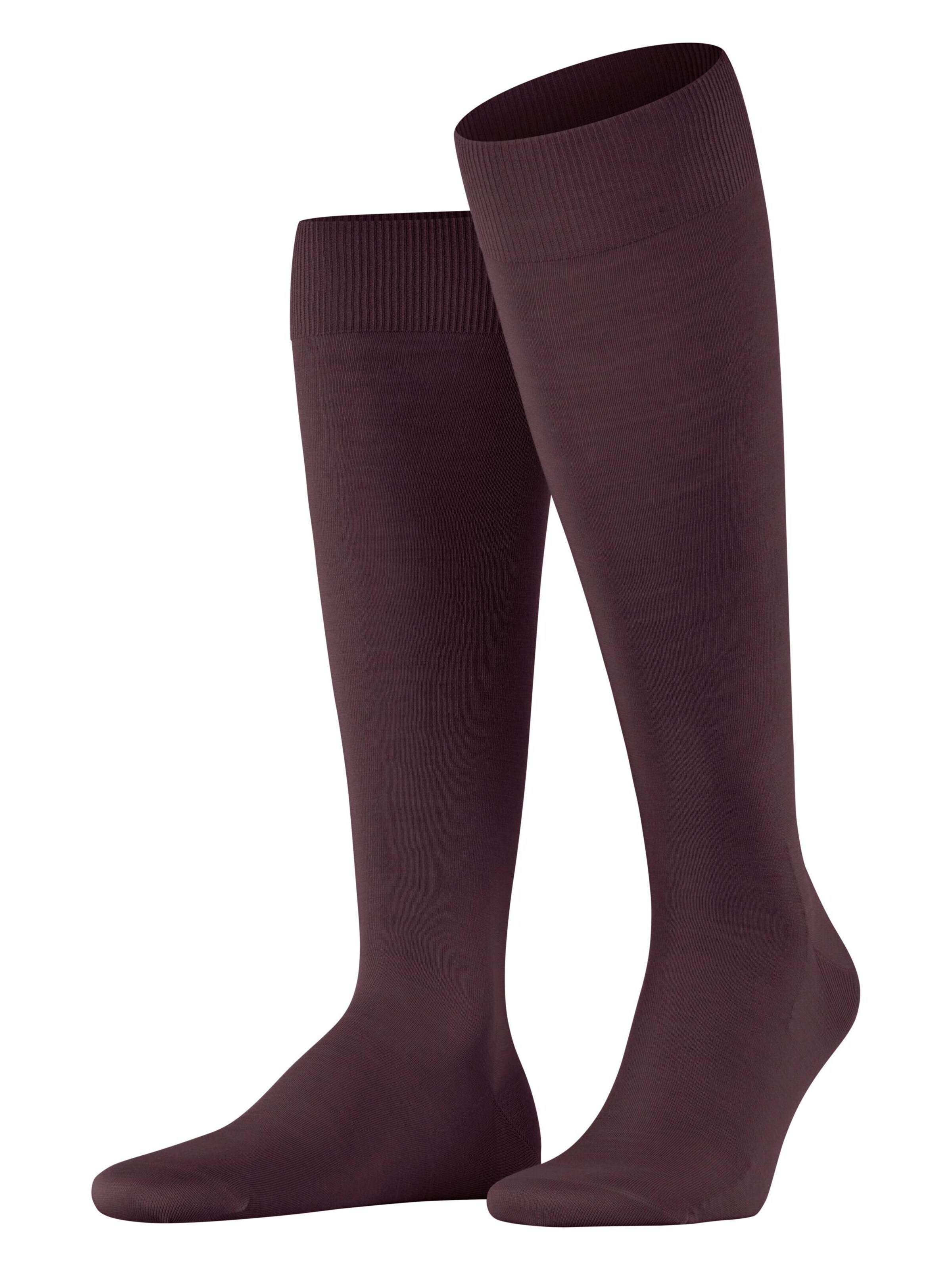 FALKE Knee High Socks 'ClimaWool' in Red: front