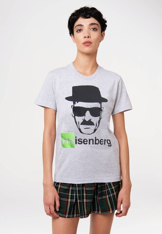 LOGOSHIRT Shirt 'Heisenberg' in Grijs: voorkant