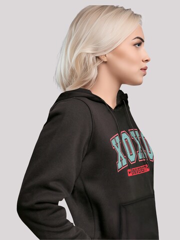 F4NT4STIC Sweatshirt 'Xoxo University Valentinstag' in Zwart