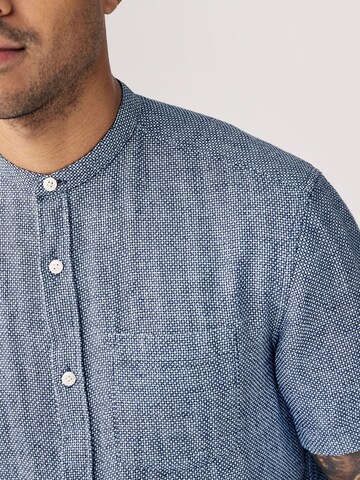 Next Regular fit Button Up Shirt in Blue