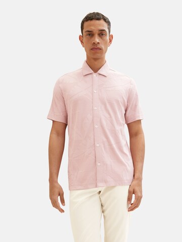 TOM TAILOR Regular fit Button Up Shirt in Pink