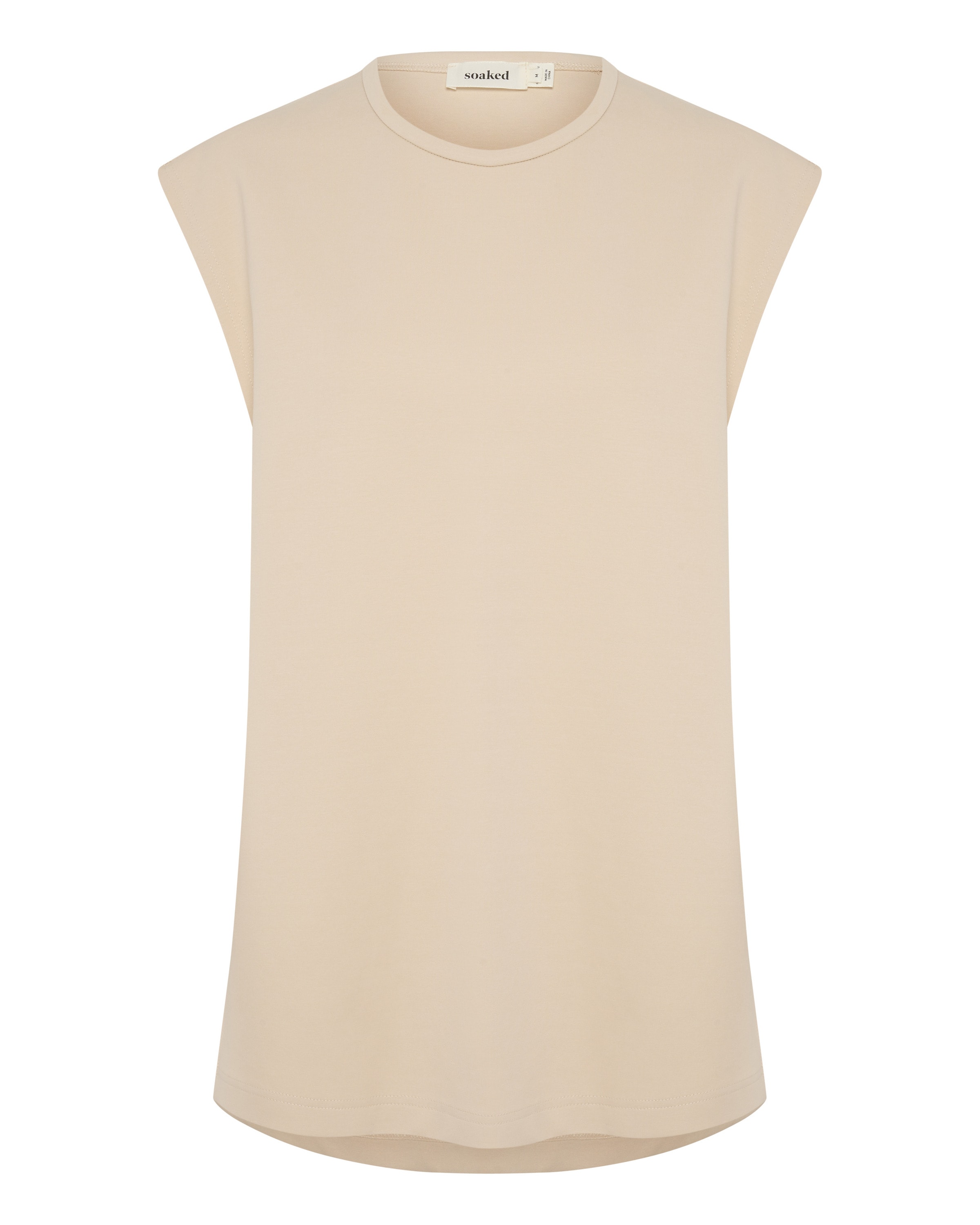 Tricou 'Anastasia' de la SOAKED IN LUXURY pe bej: față