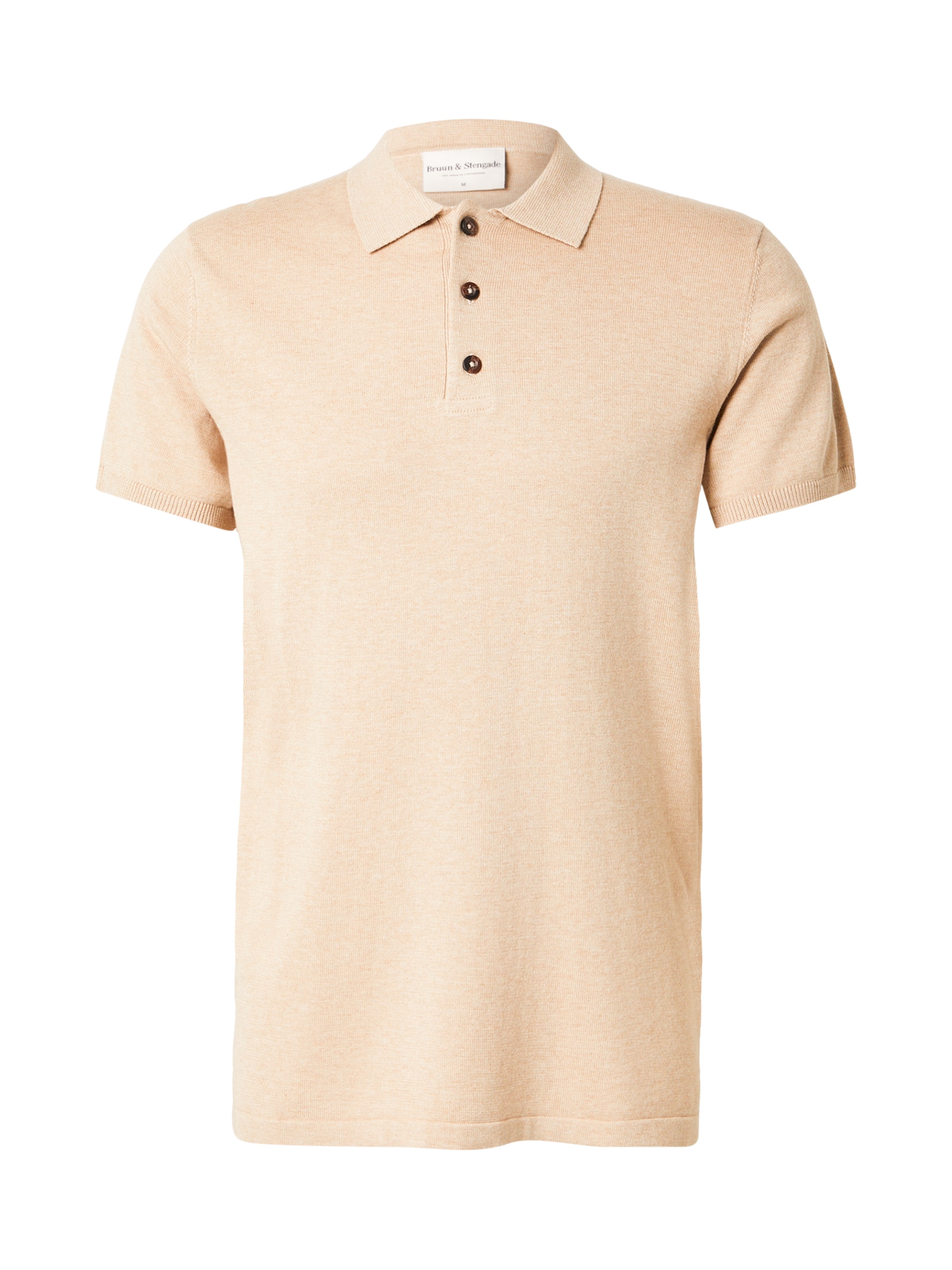 Bruun & Stengade Футболка 'Baldo' в Бежевый: спереди