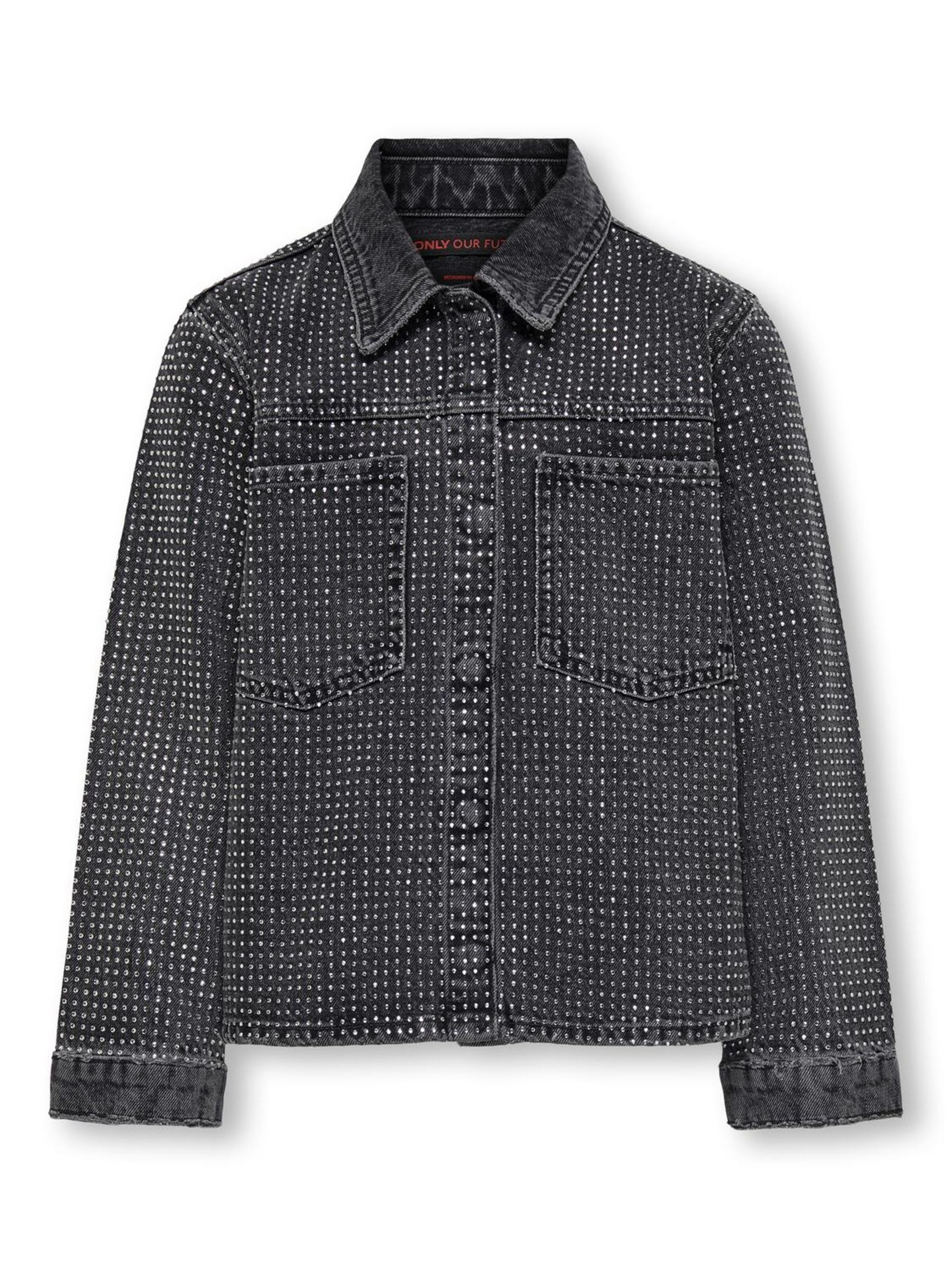 ONLY GIRLS Overgangsjakke 'HUDSON' i grå: forside